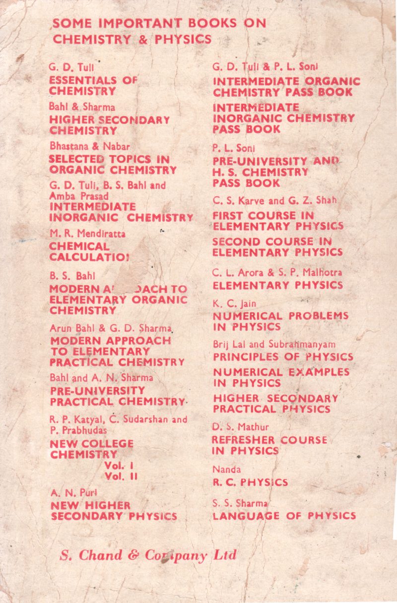 INORGANIC CHEMISTRY BY B.S. SAHIL - Image 2