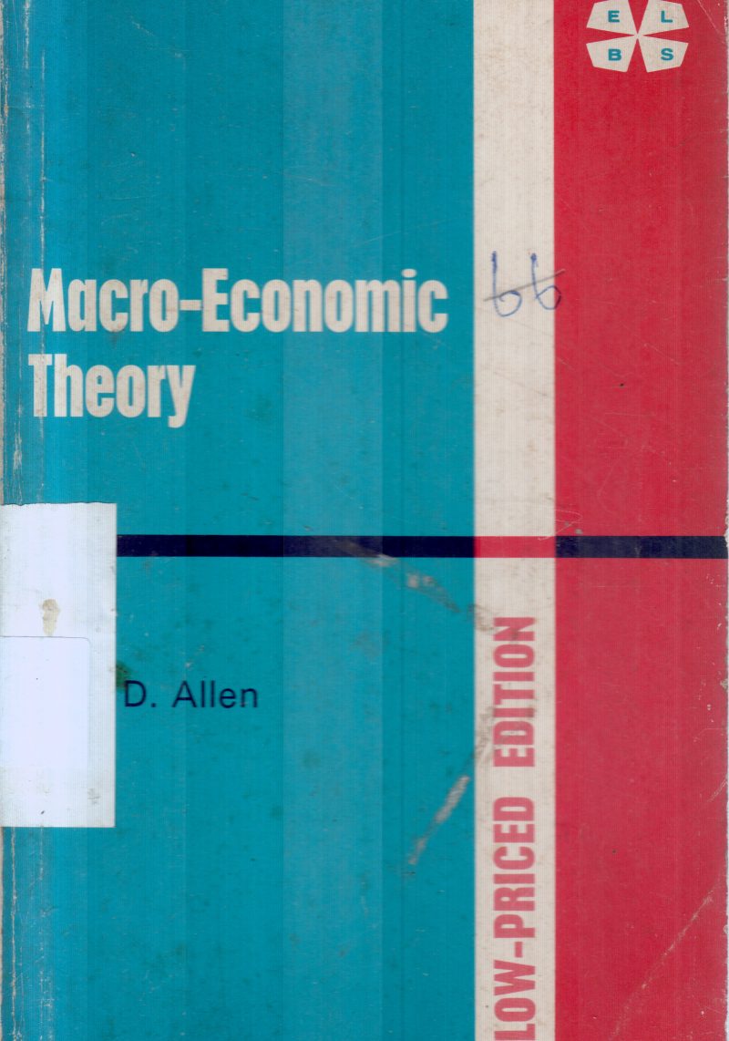 MACRO ECONOMICS THEORY BY D.ALLEN