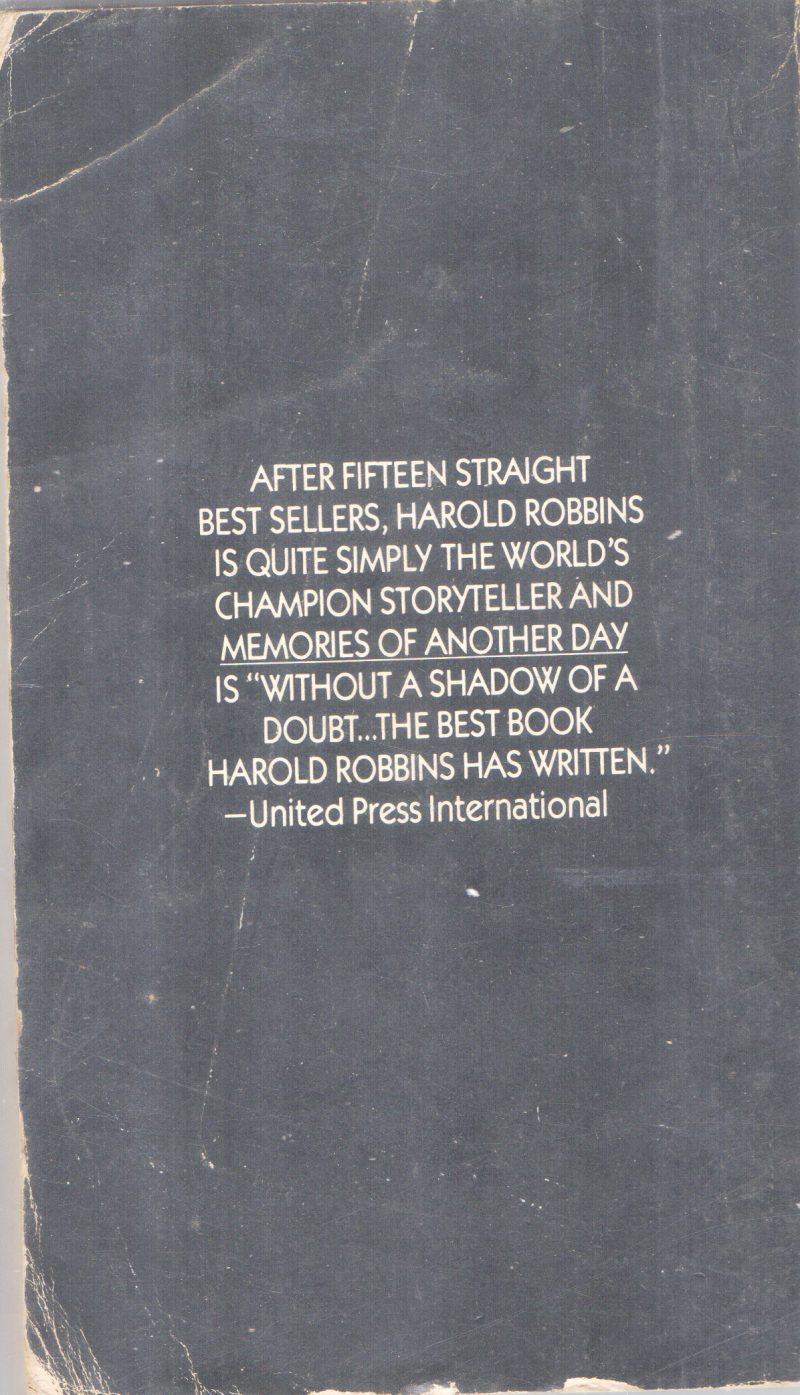 MEMORIES OF ANOTHER DAY BY HAROLD ROBBINS - Image 2