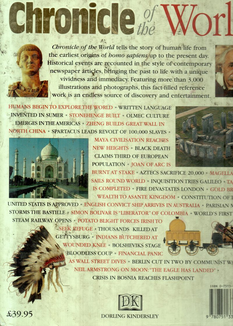 CHRONICLE OF THE WORLD BY DORLING KINDERSLEY - Image 2