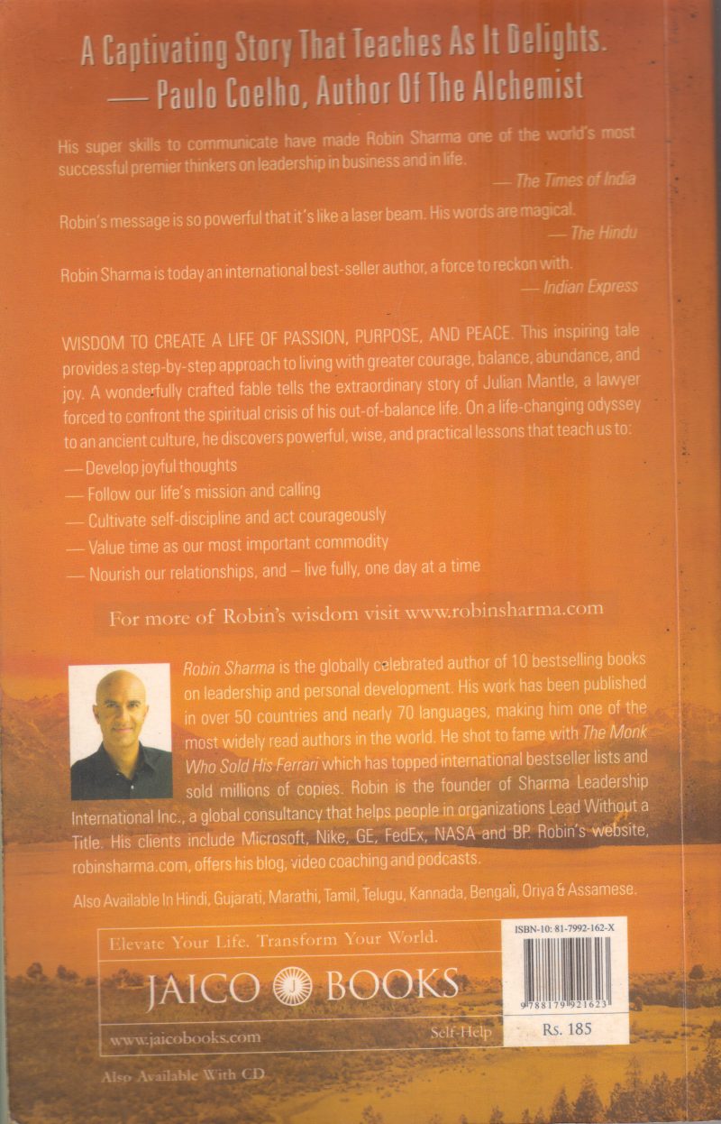 THE MONK WHO SOLD HIS FERRARI BY ROBIN SHARMA - Image 2