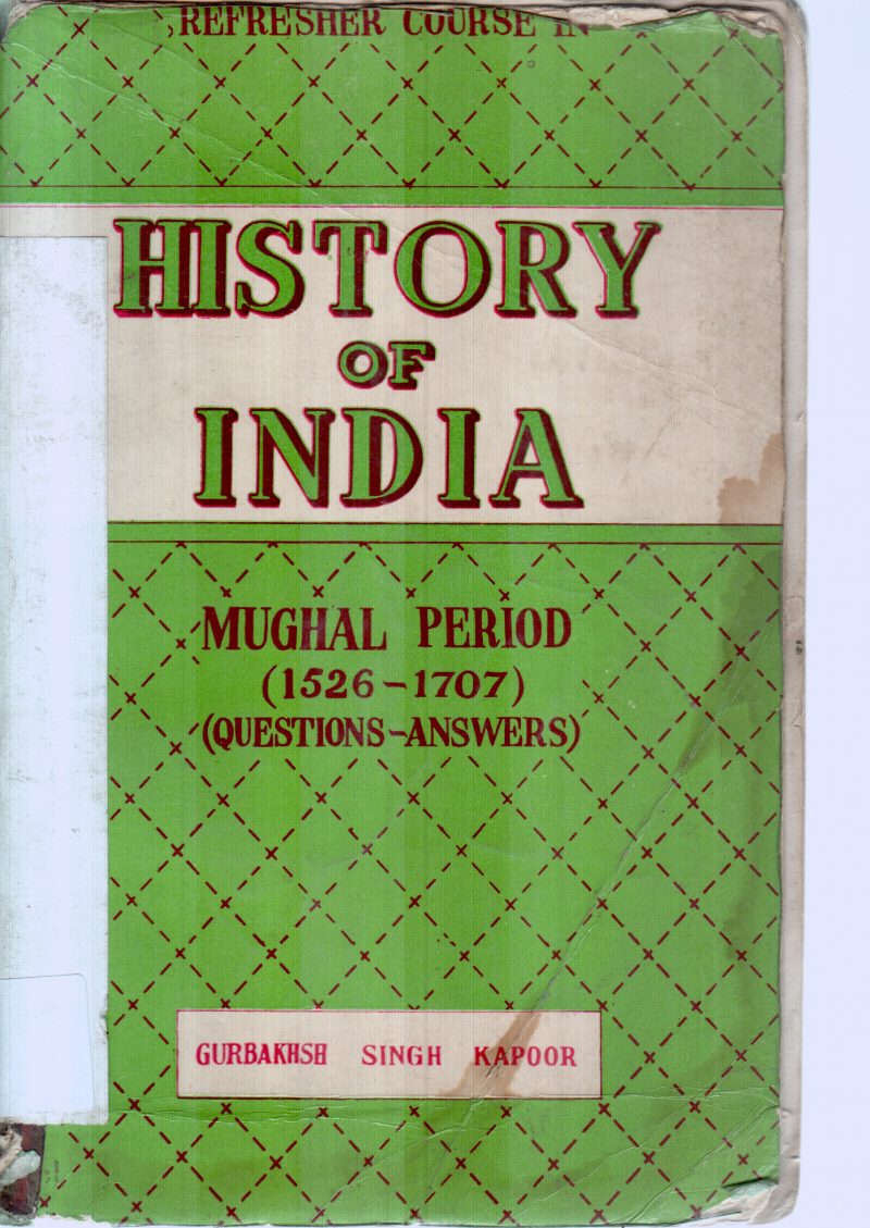 HISTORY OF INDIA BY GURBAKHSH