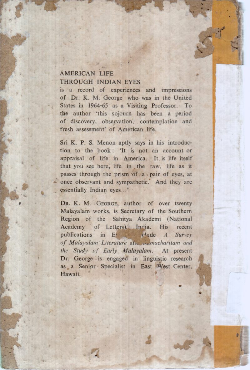 AMERUCAL LIFE THROUGH INDIAN EYES BY T.M.GEORGE - Image 2