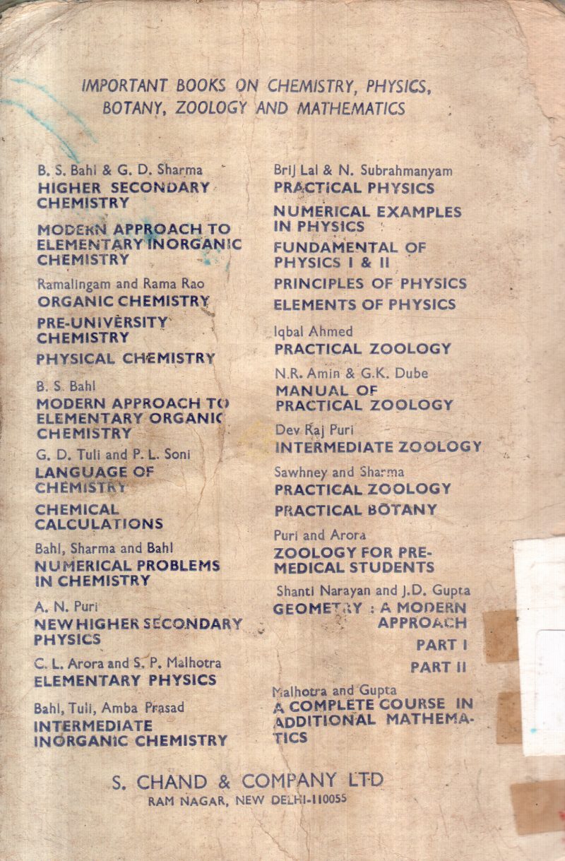 ELEMENTARY ORGANIC CHEMISTRY BY B.S.BAHL - Image 2
