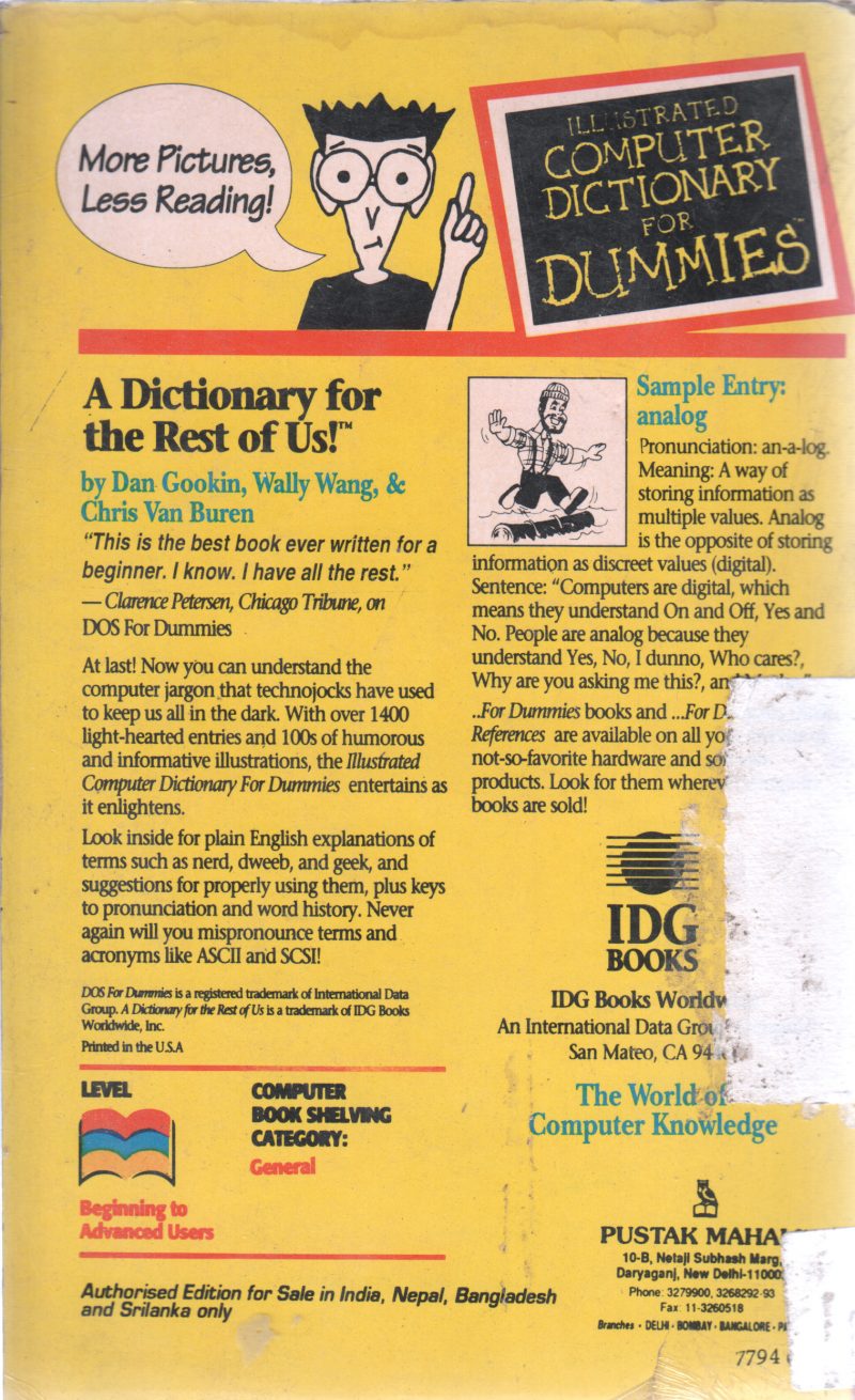 ILLUSTRATED COMPUTER DICTIONARY FOR DUMMIES BY GOOKIN WALLY - Image 2