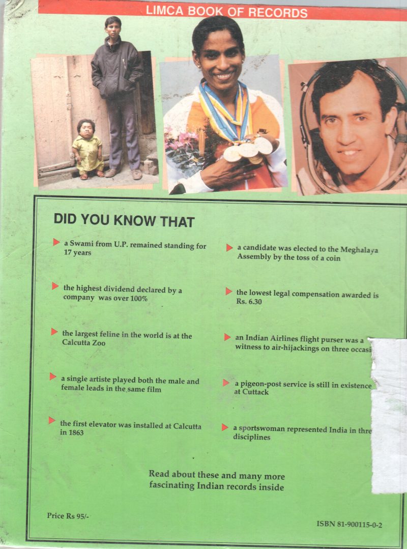 LIMCA BOOK OF RECORDS 1990 - Image 2