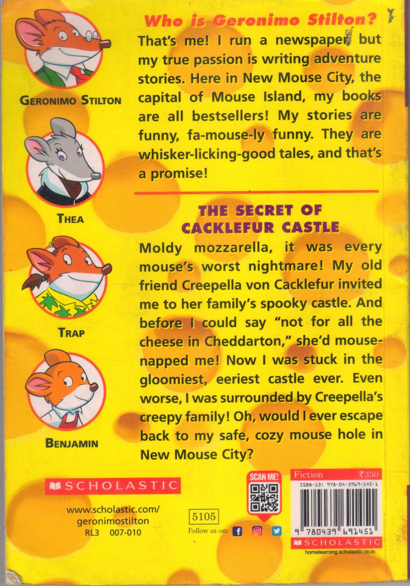 THE SECRET OF CACKLEFUR CASTLE BY GERONIMO STILTON - Image 2