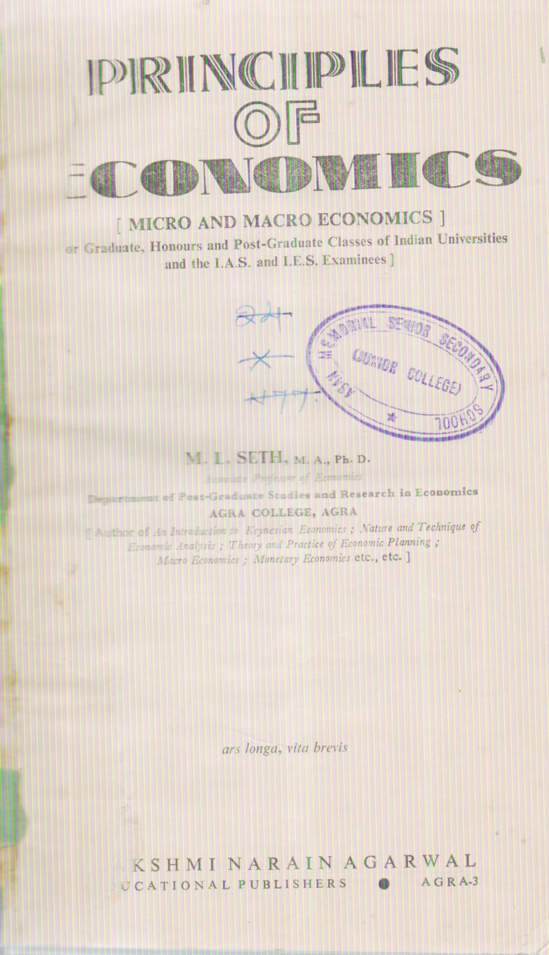 PRINCIPLES OF ECONOMICS BY M.L. SETH
