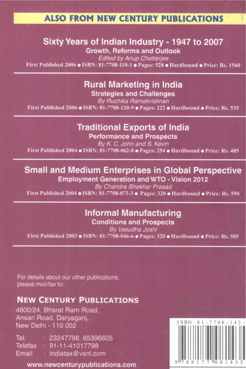 TRADITIONAL INDUSTRIES OF INDIA IN THE GLOBALISED WORLD BY M SARNGADHARAN ,S RAJITHA KUMAR - Image 2