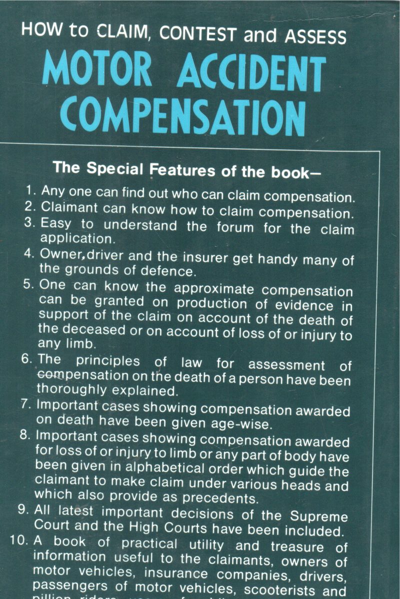 HOW TO CLAIM CONTEST AND ASSESS MOTOR ACCIDENT COMPENSATION BY A S BHATNAGAR - Image 2