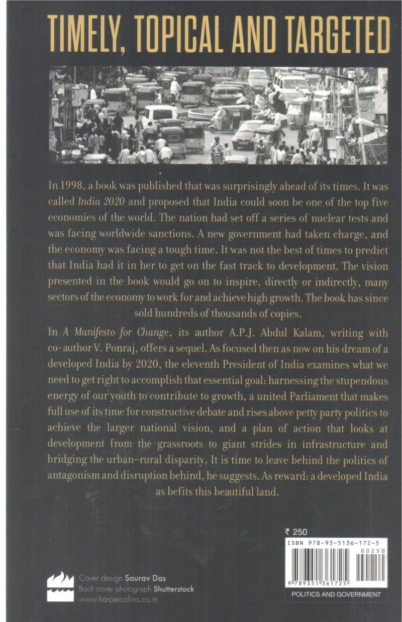 A MANIFESTO FOR CHANGE BY A P J ABDUL KALAM, V PONRAJ - Image 2
