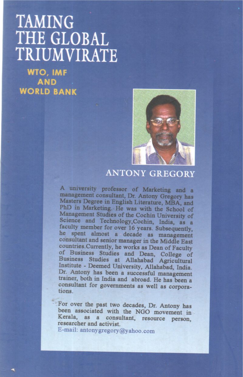 TAMING THE GLOBAL TRIUMVIRATE BY ANTONY GREGORY - Image 2