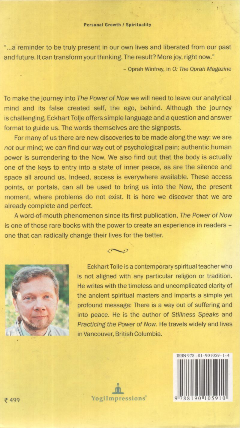 THE POWER OF NOW BY ECKHART TOLLE - Image 2