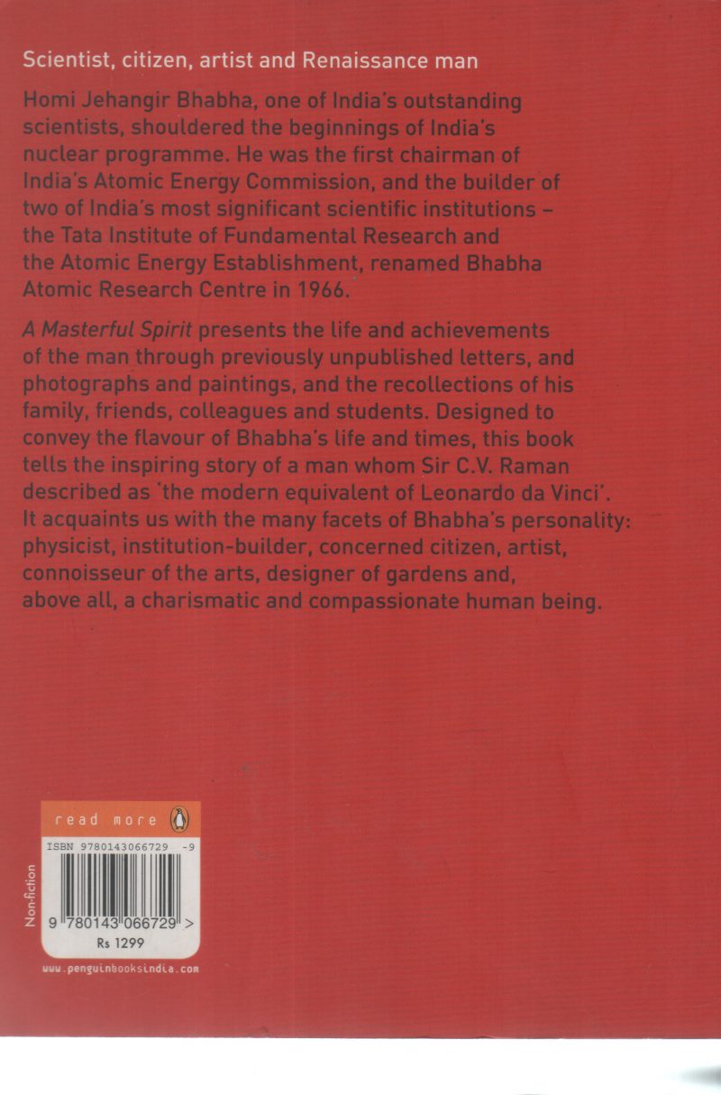 A MASTERFUL SPIRT BY HOMI J BHABHA - Image 2