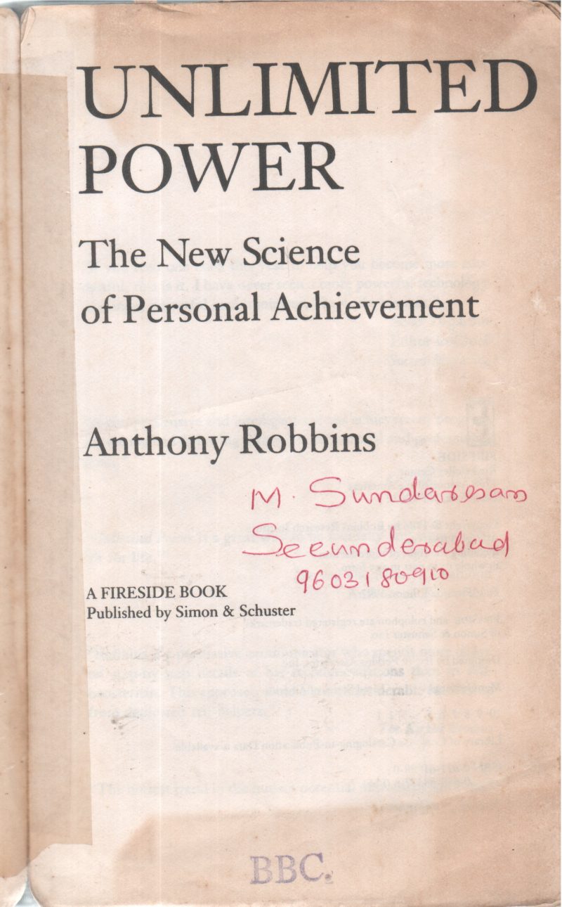 UNLIMITED POWER BY ANTHONY ROBBINS