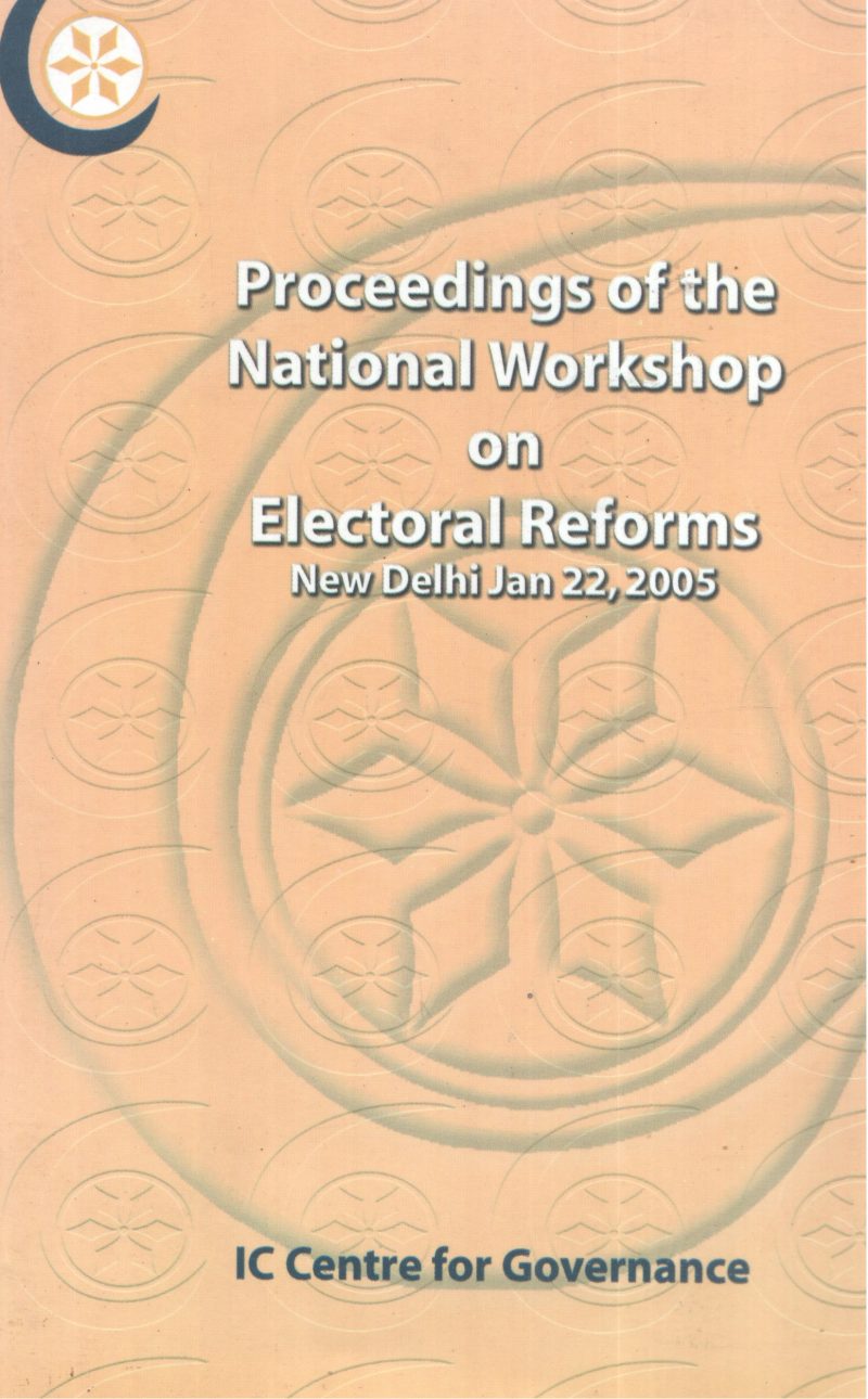 PROCEEDINGS OF THE NATIONAL WORKLibrary ON ELECTORAL; REFORMS BY GROUP OF EDITORS