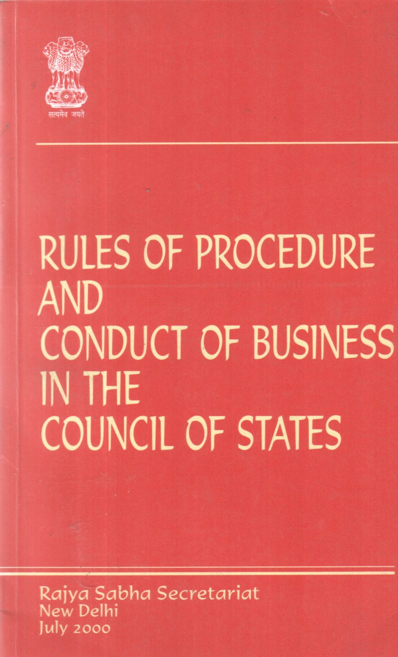 RULES OF PROCEDURE AND CONDUCT OF BUSINESS IN THE COUNCIL OF STATE BY GROUP OF EDITORS