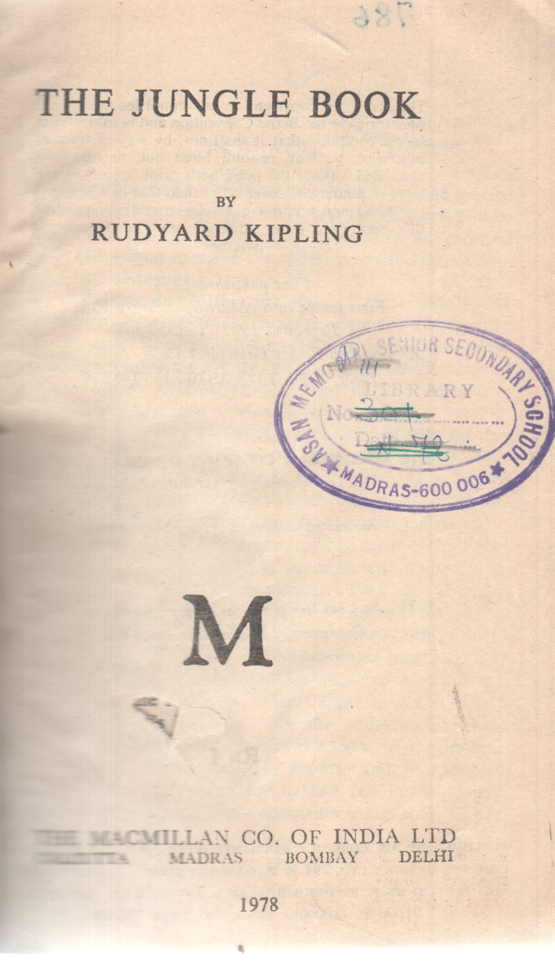 THE JUNGLE BOOK BY RUDYARD KIPLING