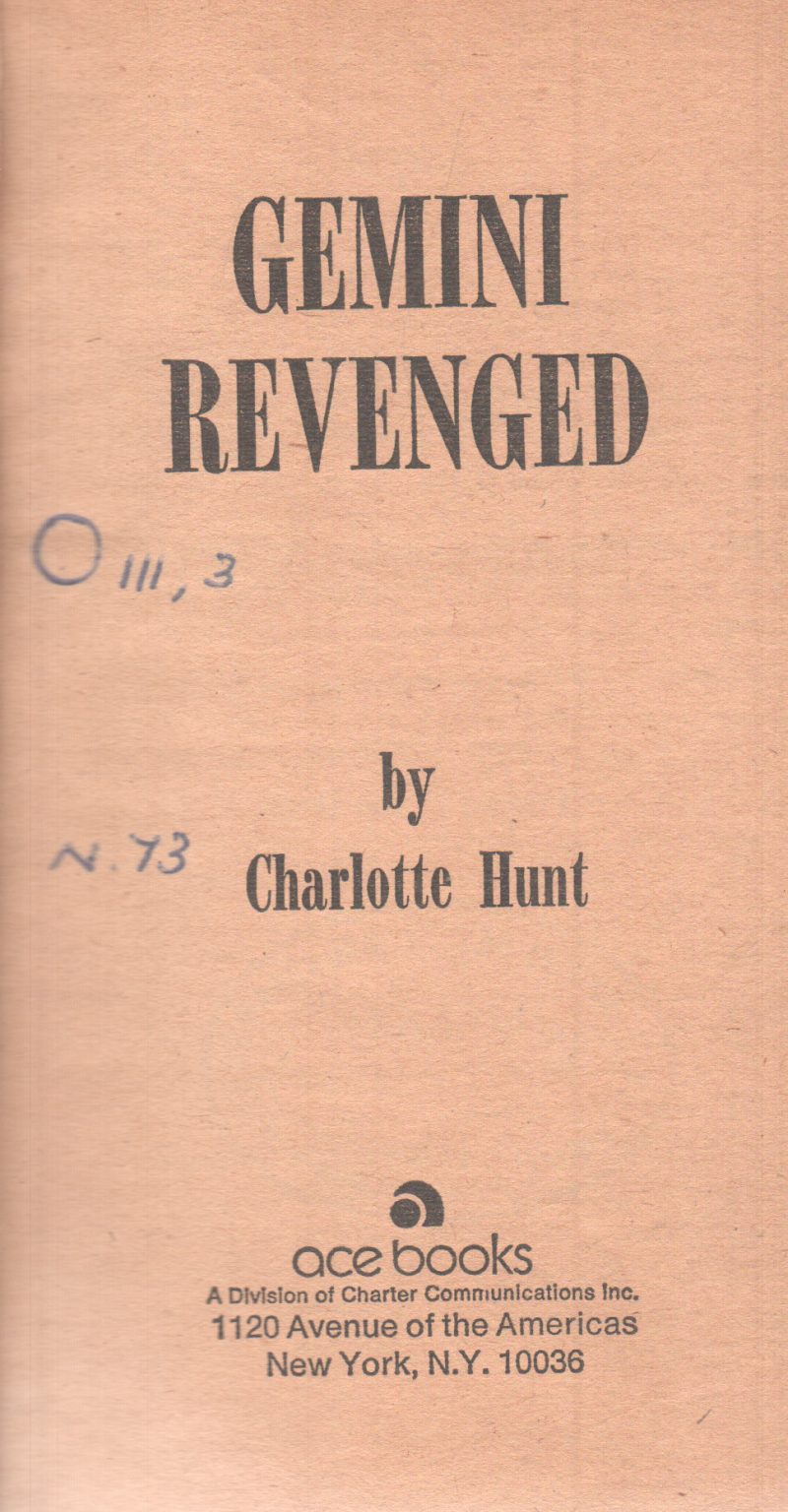 GEMINI REVENGED BY CHARLOTTE HUNT