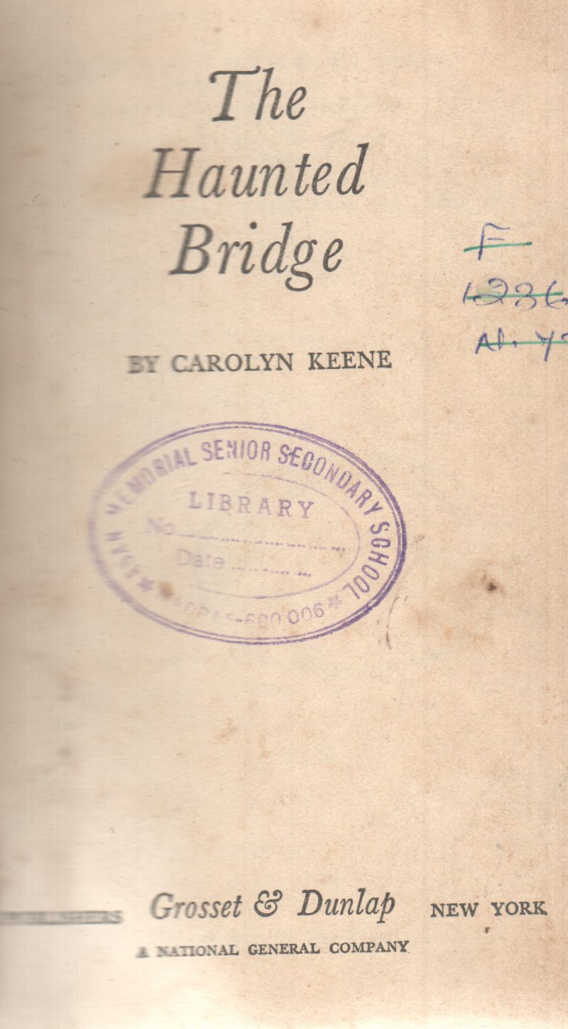 THE HAUNTED BRIDGE BY CAROLYN KEENE
