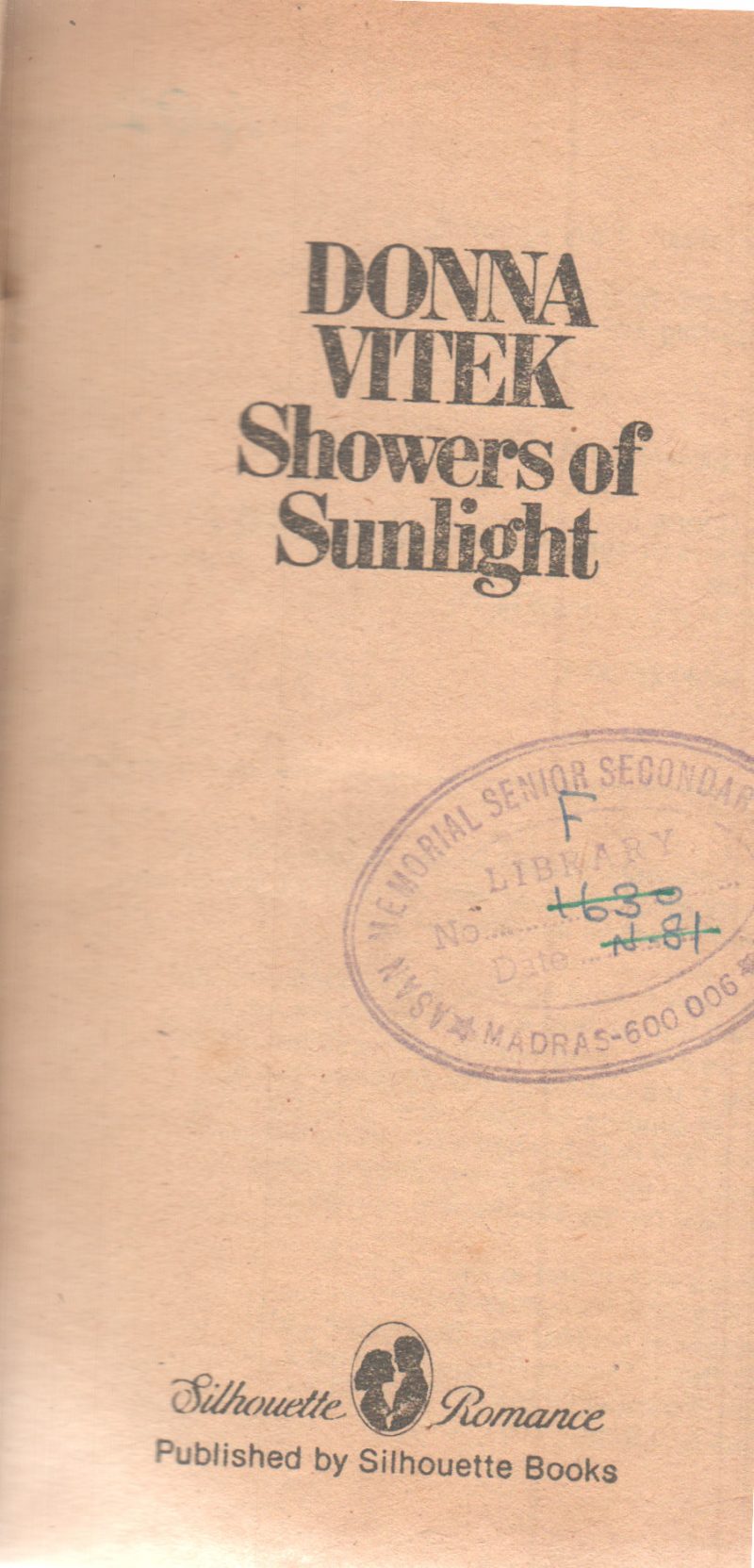 SHOWERS OF SUNLIGHT BY DONNA VITEK