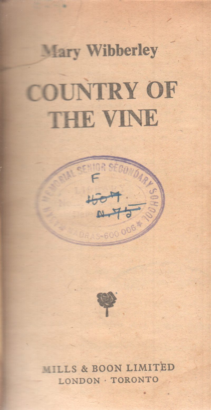 COUNTRY OF THE VINE BY MARY WIBBERLEY