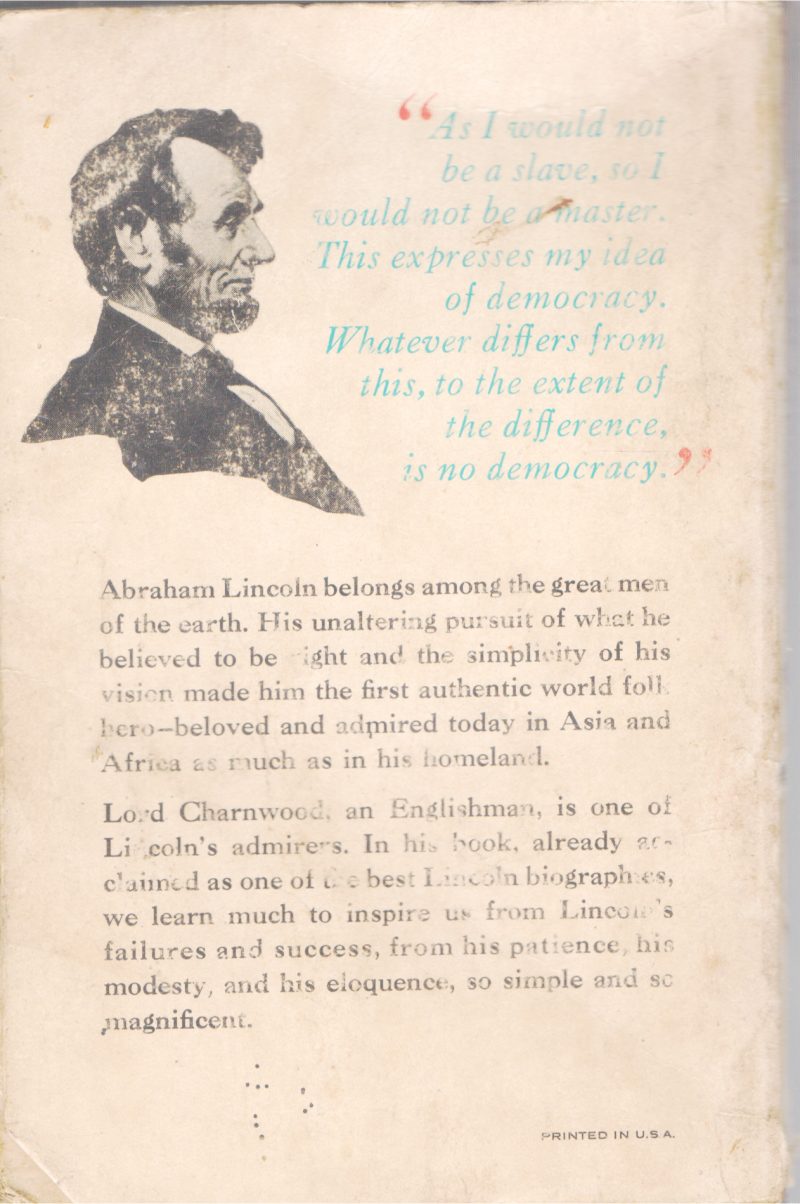 ABRAHAM LINCOLN BY LORD CHARNWOOD - Image 2