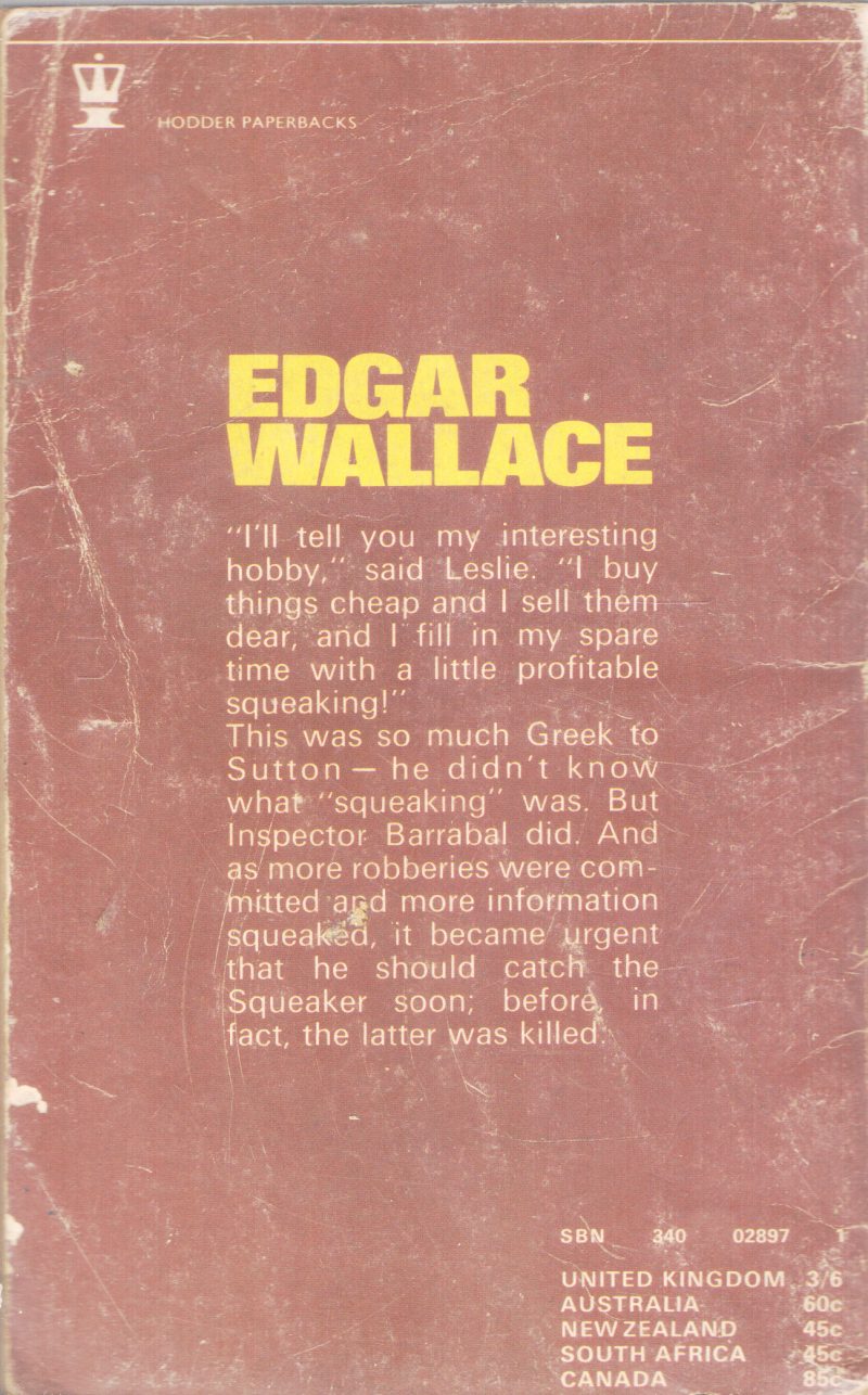 THE SQUEAKER BY EDGAR WALLANCE - Image 2