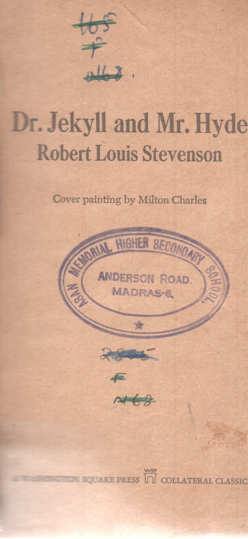 DR. JEKYLL AND MR. HYDER BY ROBERT LOUIS STEVENSON