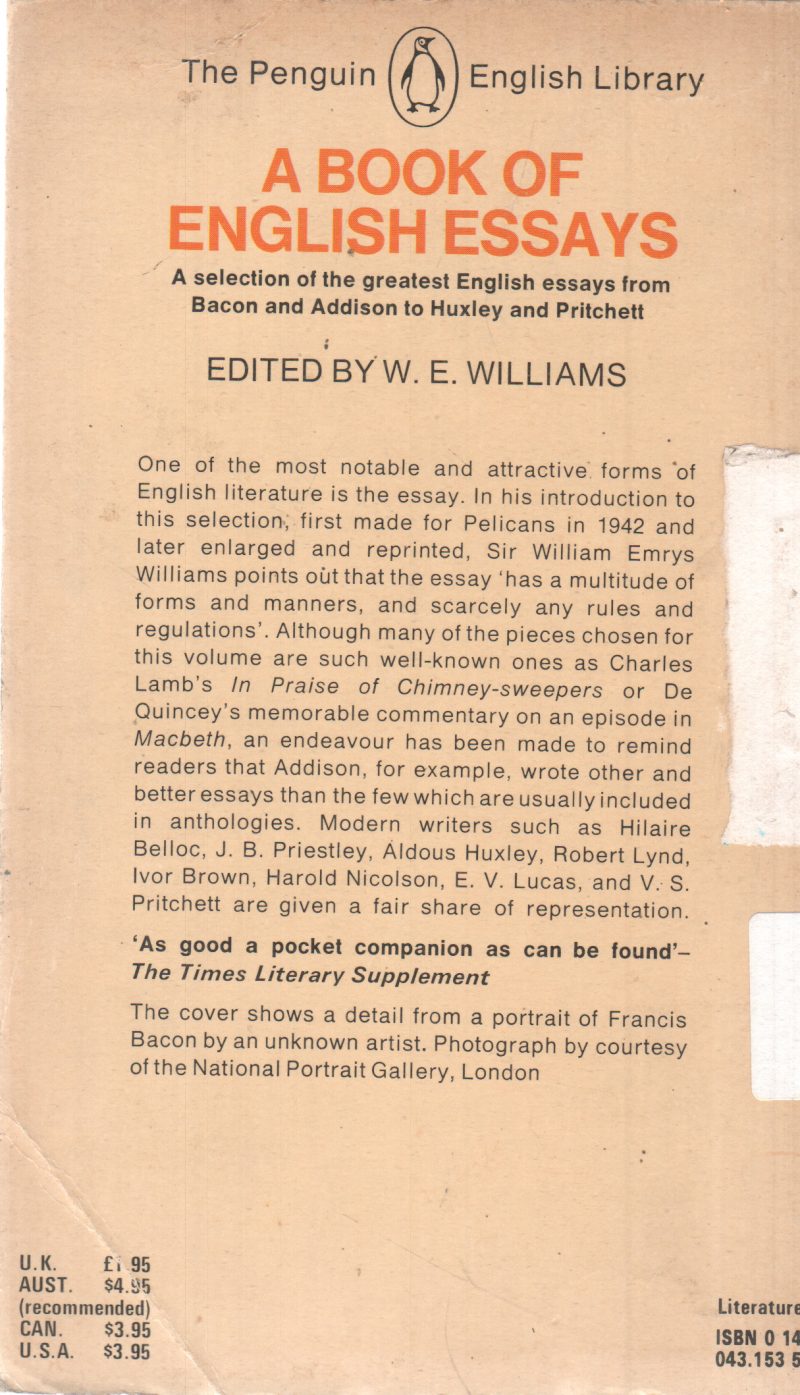 A BOOK OF ENGLISH ESSAYS - Image 2