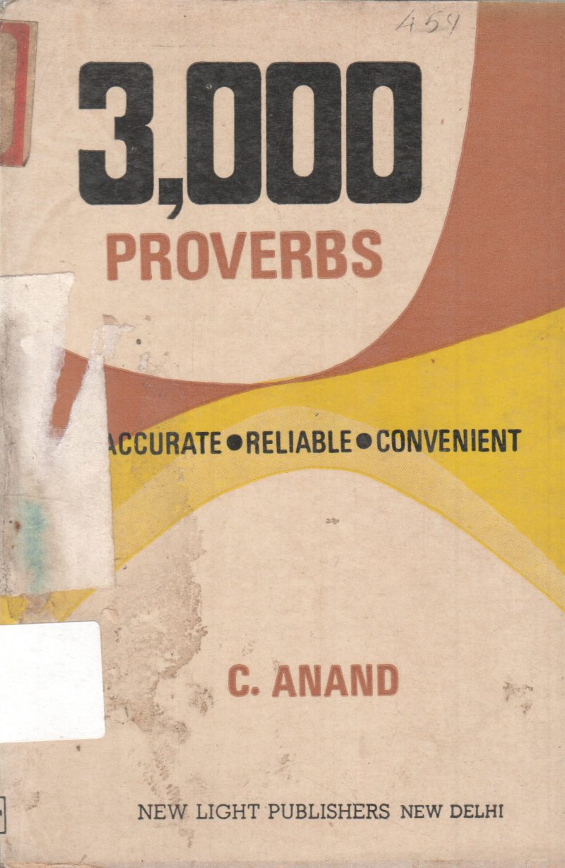 3000 PROVERBS BY C. ANAND