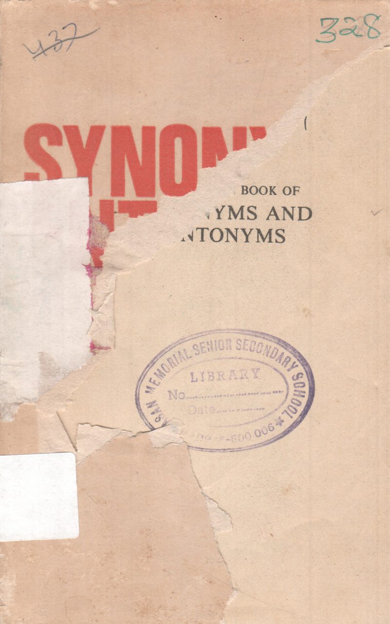 SYNONYMS AND ANTONYMS