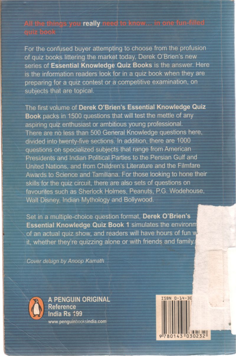 ESSENTIAL KNOWLEDGE BY DEREK O BRIENS - Image 2