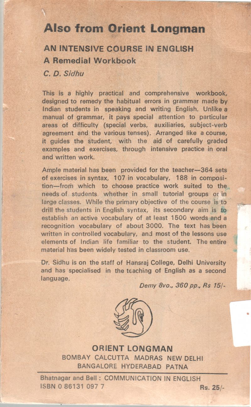 COMMUNICATION IN ENGLISH BY R.B. BHATNAGAR - Image 2