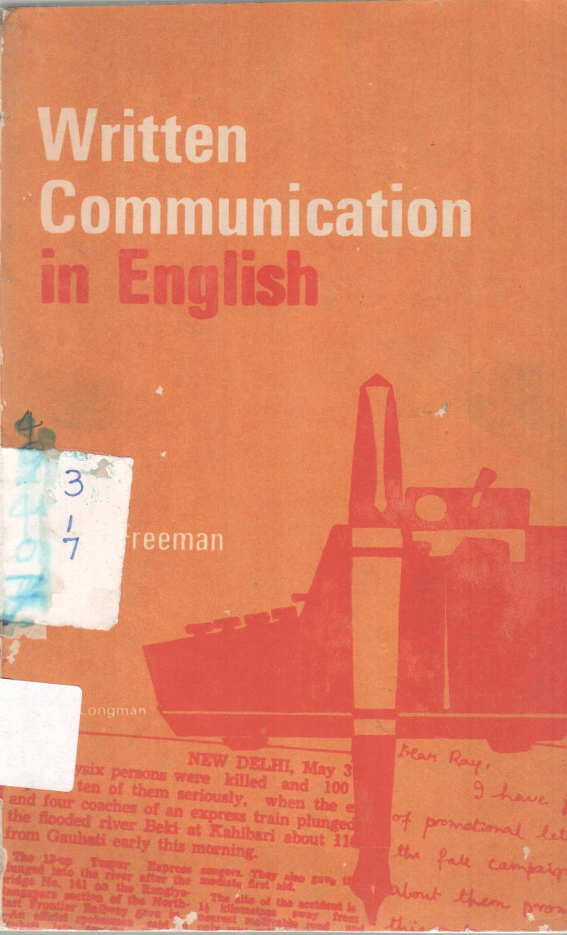 WRITTEN COMMUNICATION IN ENGLISH BY SARAH FREEMAN