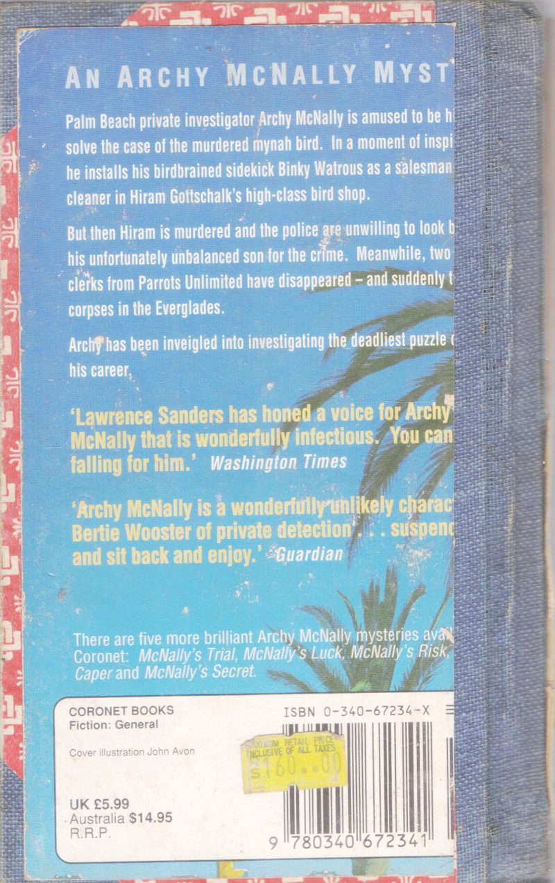 MCNALLY'S PUZZLE BY LAWRENCE SANDERS - Image 2