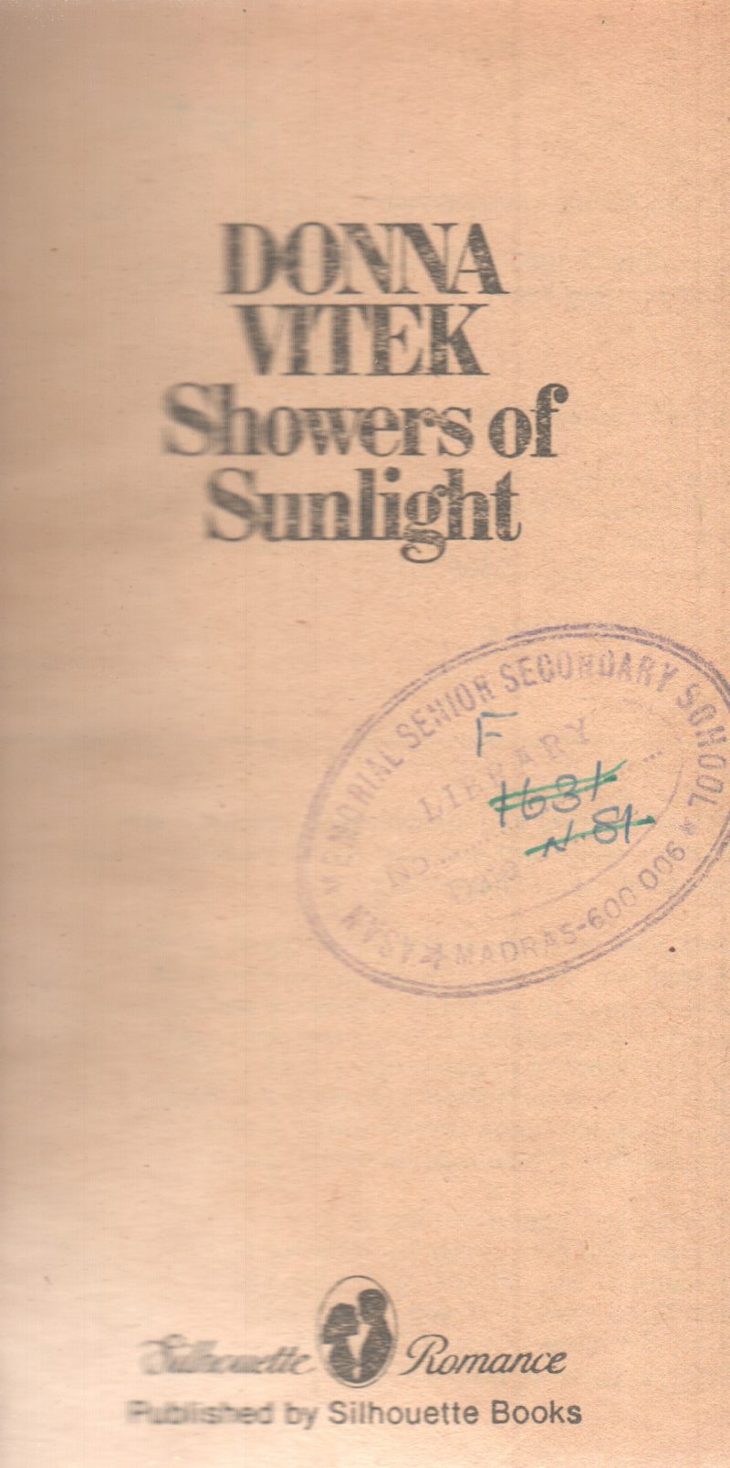 SHOWERS OF SUNLIGHT BY DONNA VITEK
