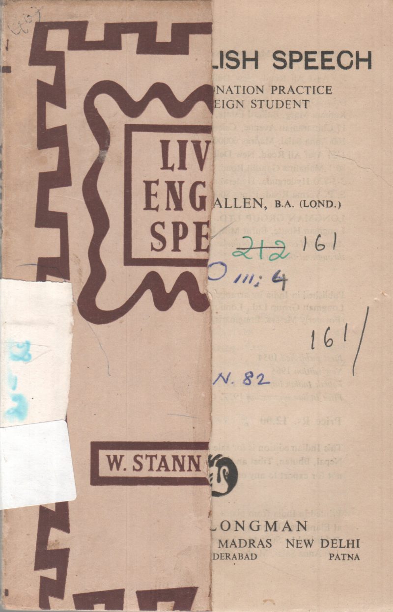 LIVE ENGLISH SPEECH BY W. STANN ALLEN