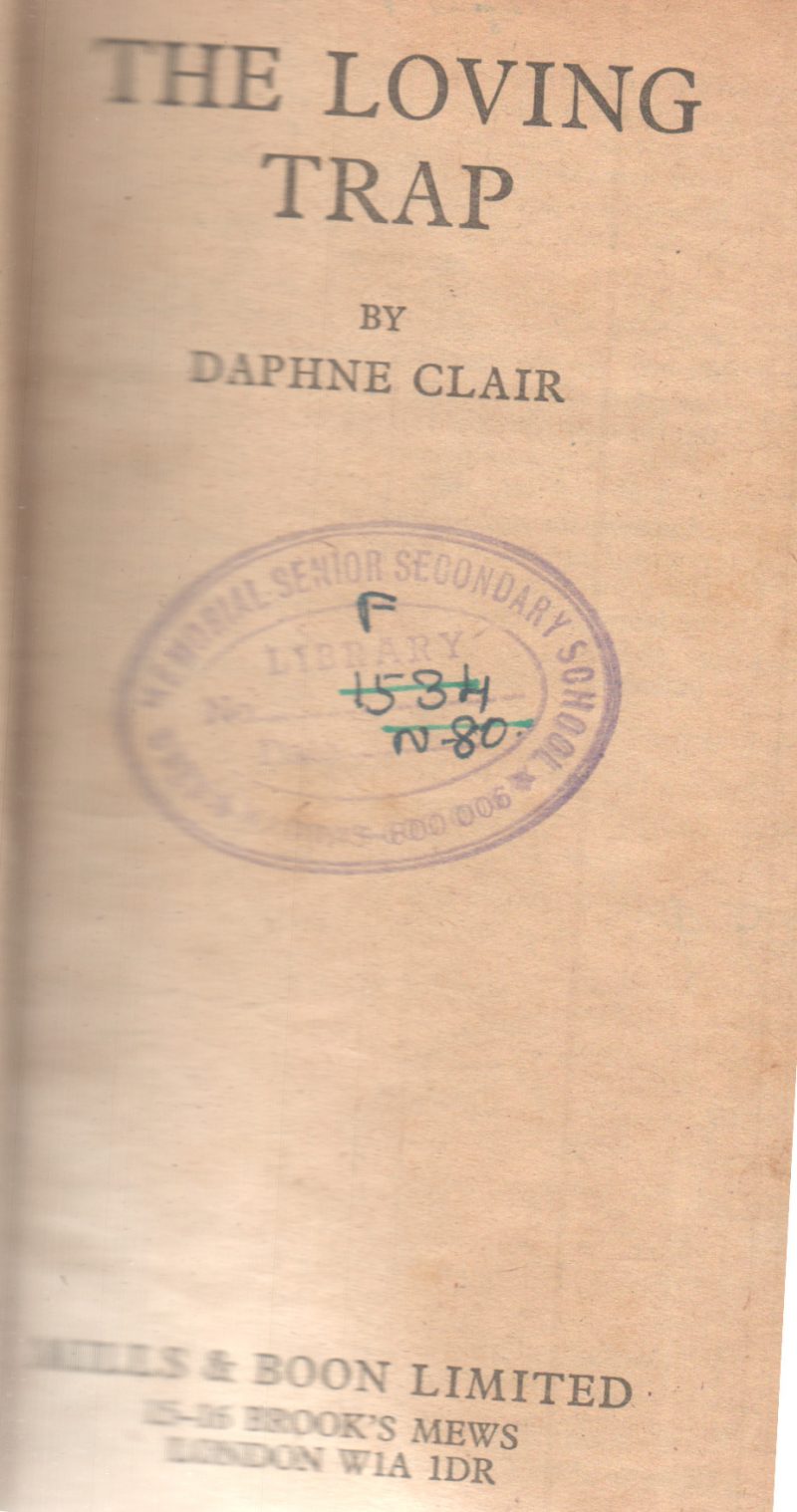 THE LOVING TRAP BY DAPHNE CLAIR