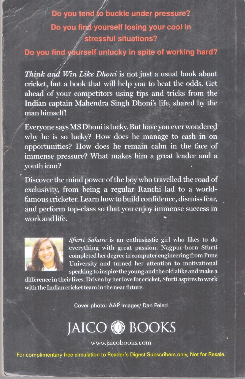 THINK AND WIN LIKE DHONI BY SFURTI SAHARE - Image 2