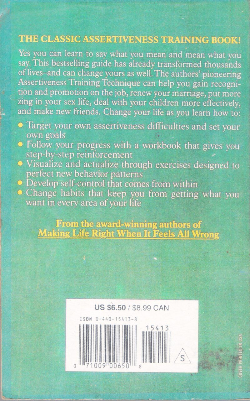 DON'T SAY YES WHEN YOU WANT TO SAY NO BY HERBERT FENSTERHEIM AND JEAN BAER - Image 2