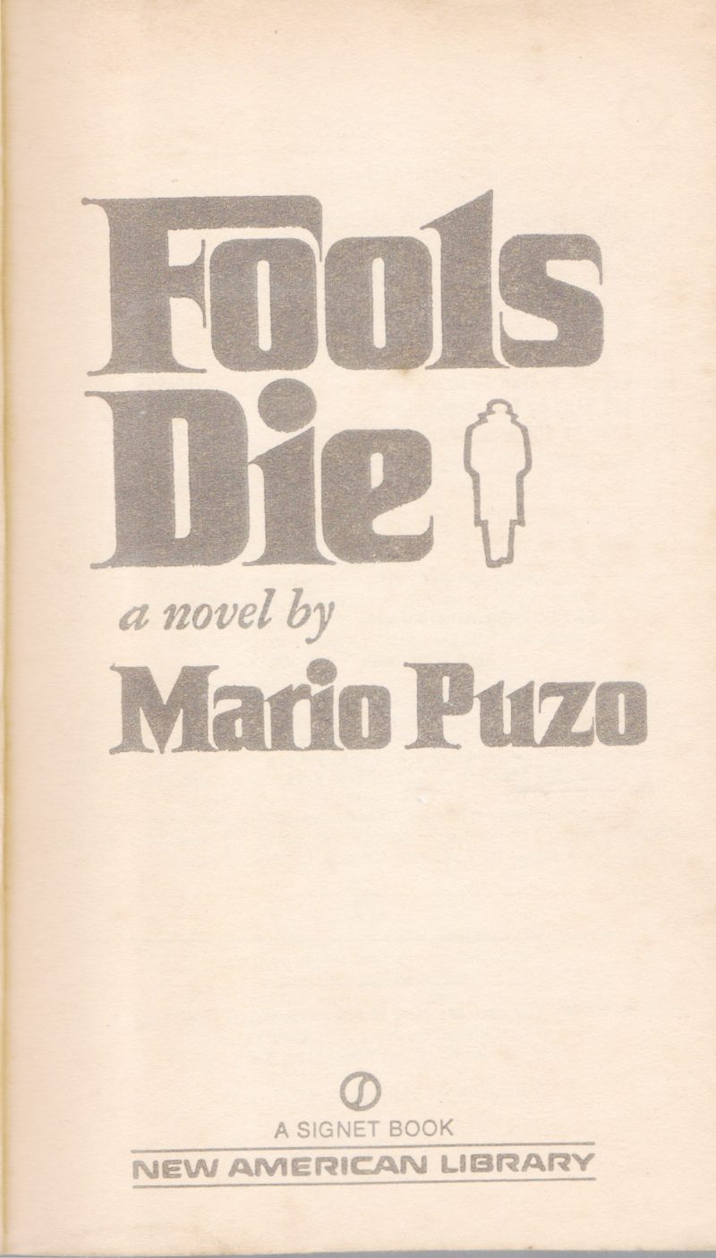 FOOLS DIE BY MARIOPUZO