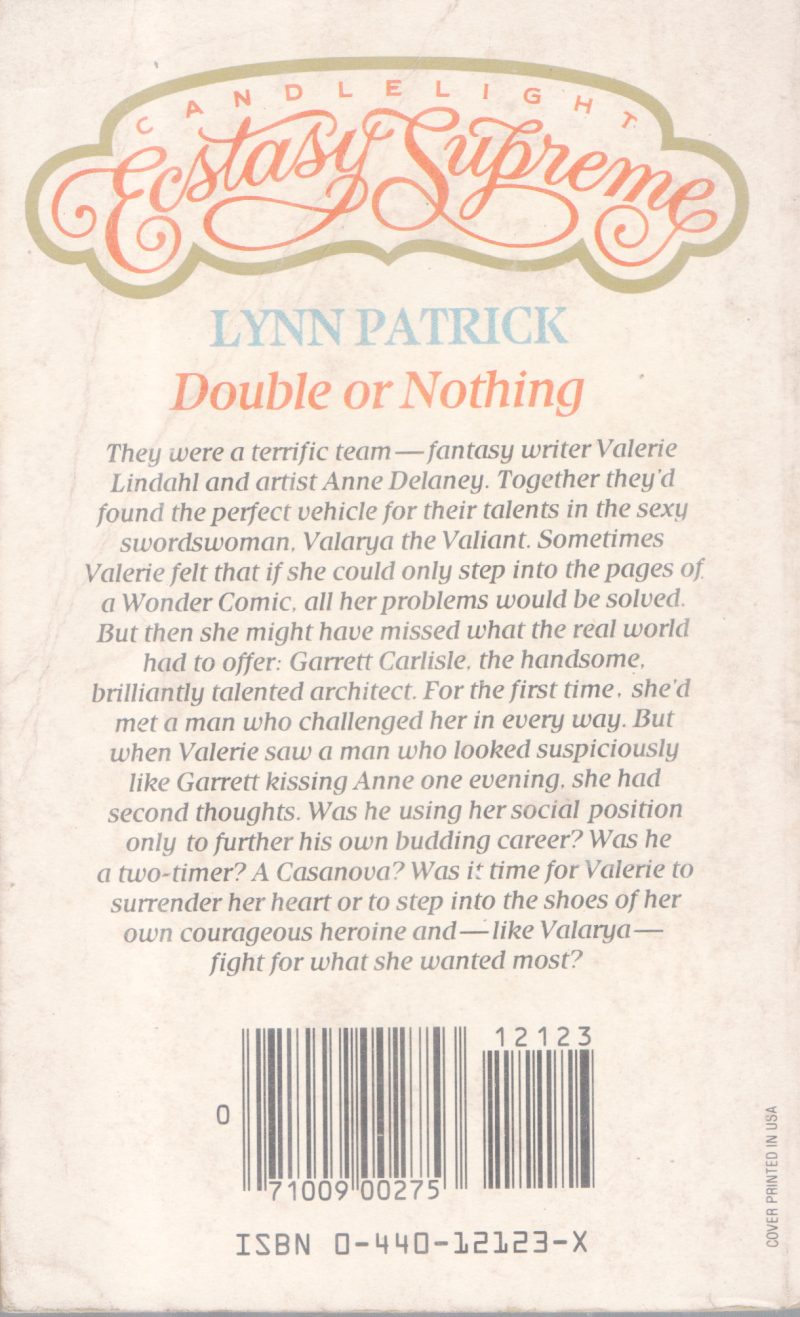 CANDLE LIGHT ECSTASY SUPREME DOUBLE OR NOTHING BY LYNN PATRICK - Image 2