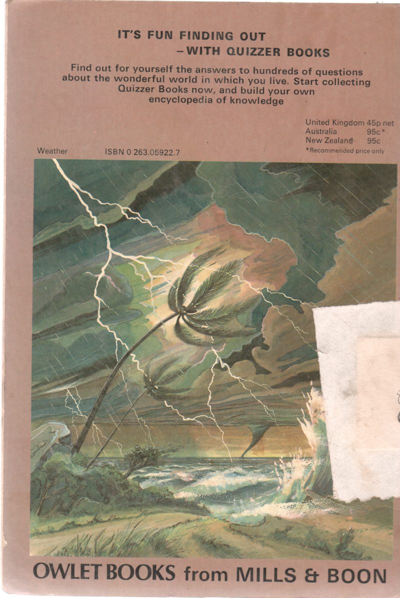 THE QUIZZER BOOK ABOUT WEATHER BY BRIAN PRICE - Image 2