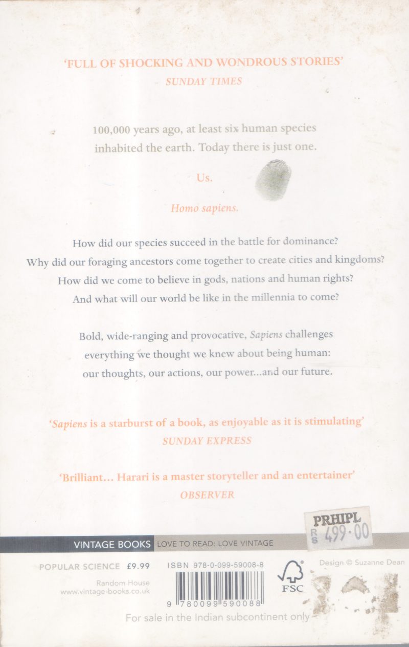 SAPIENS A BRIEF HISTORY OF HUMANKIND BY YUVAL NOAH HARARI - Image 2
