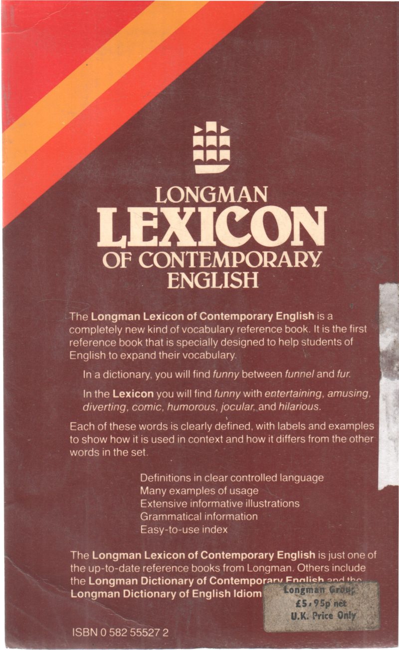 LONGMAN LEXICON OF CONTEMPORARY ENGLISH BY TOM MCARTHUR - Image 2