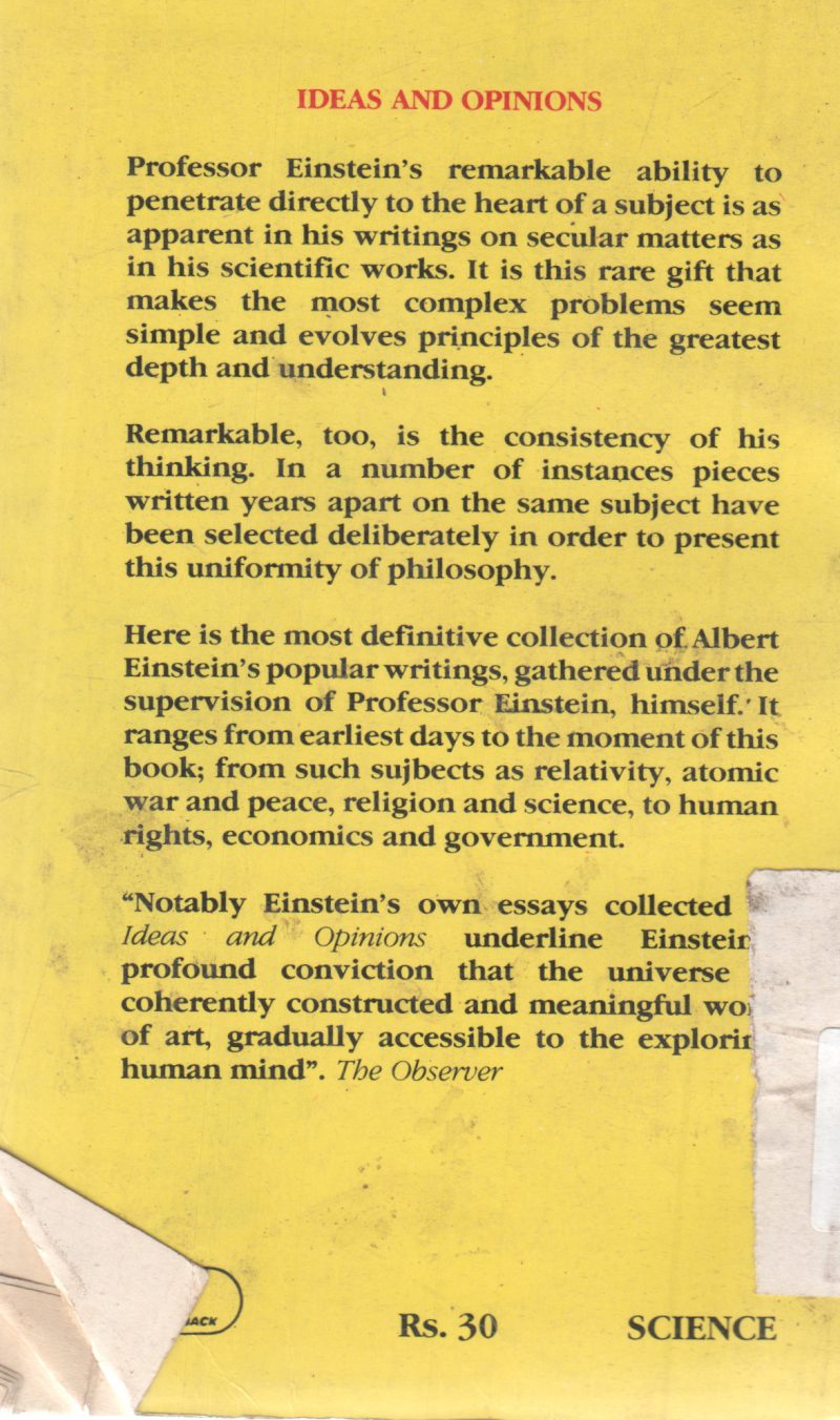 IDEAS AND OPINIONS BY ALBERT EINSTEIN - Image 2