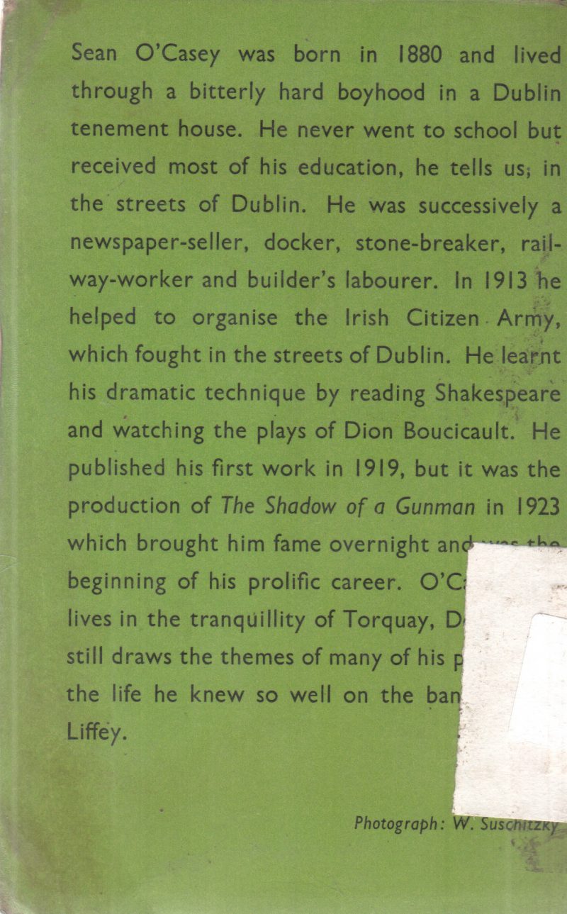 THREE PLAYS BY SEAN O' CASEY - Image 2