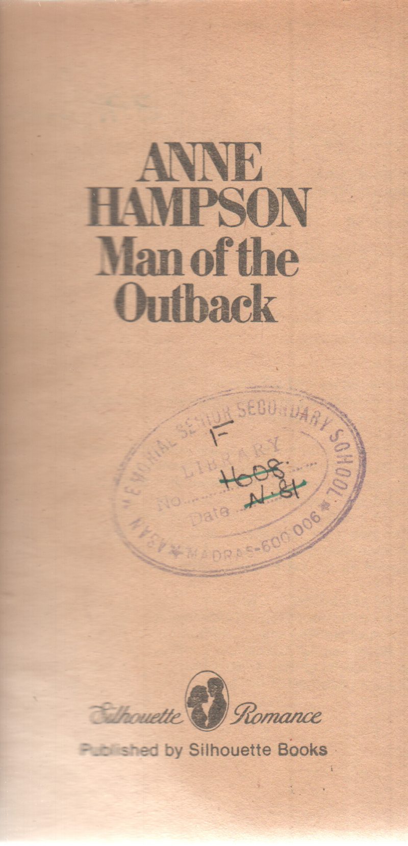 MAN OF THE OUTBACK BY ANNE HAMPSON