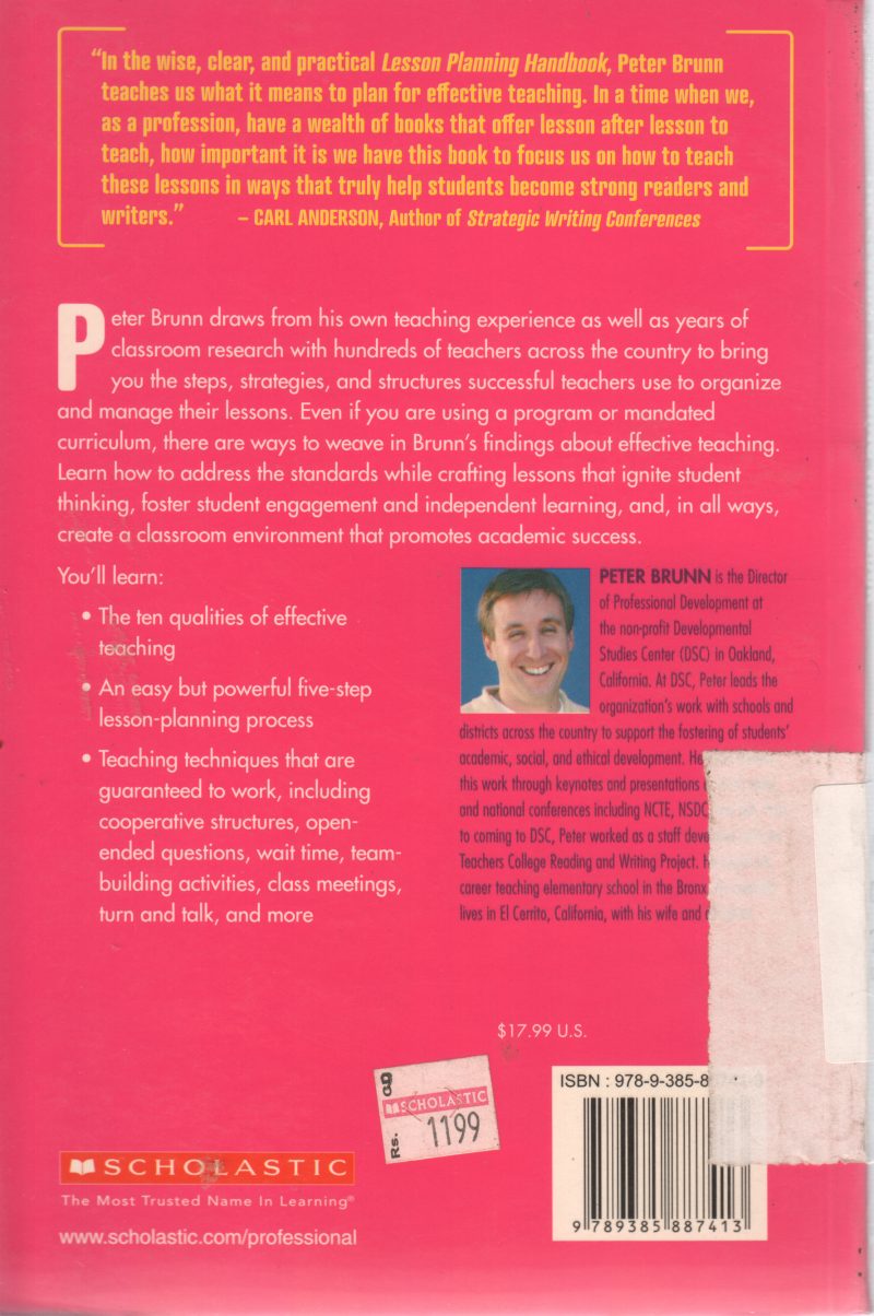 THE LESSON PLANNING HAND BOOK BY PETER BRUNN - Image 2